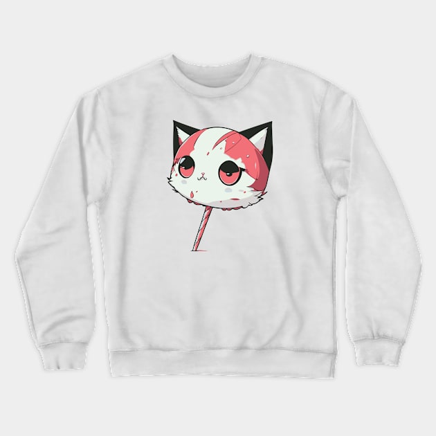 lolicat pink Crewneck Sweatshirt by enimu